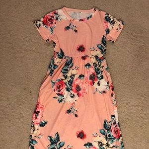 Floral print maxi dress